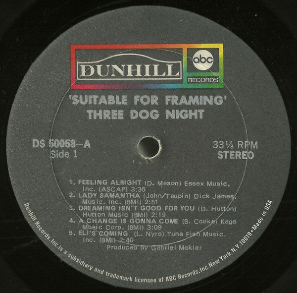 Three Dog Night - Suitable For Framing