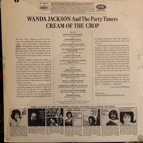 Wanda Jackson And The Party Timers - Cream Of The Crop