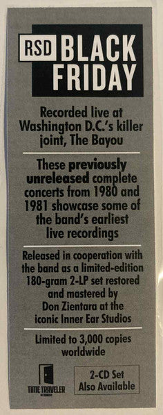 Bad Brains - Live At The Bayou