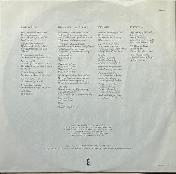 U2 - Boy