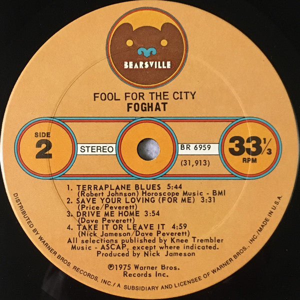 Foghat - Fool For The City
