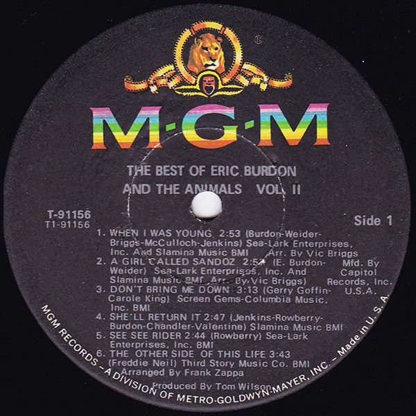 Eric Burdon & The Animals - The Best Of Eric Burdon And The Animals Vol. II