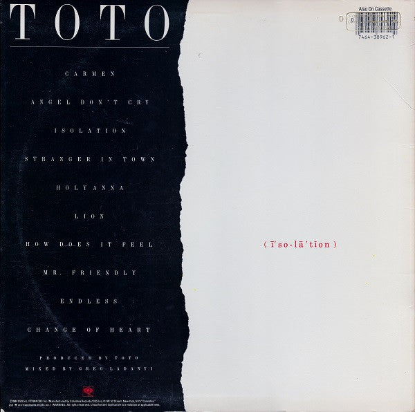 Toto - Isolation