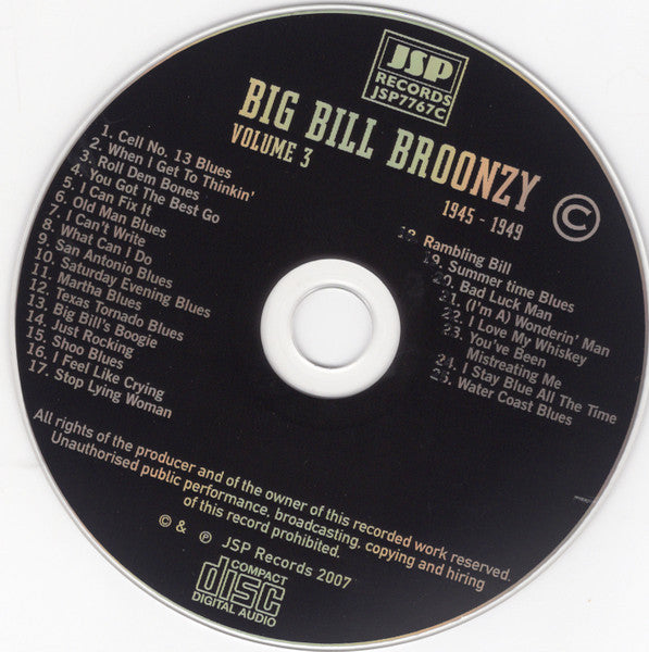 Big Bill Broonzy - Volume 3: The War And Postwar Years 1940 - 1951