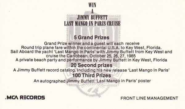 Jimmy Buffett - Last Mango In Paris