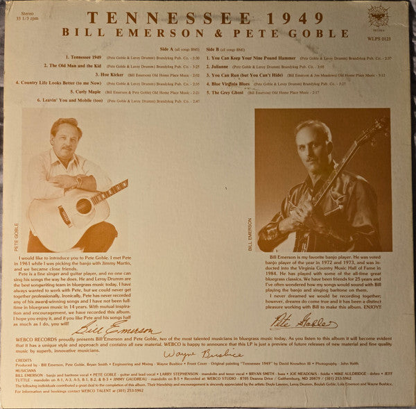 Bill Emerson - Tennessee 1949