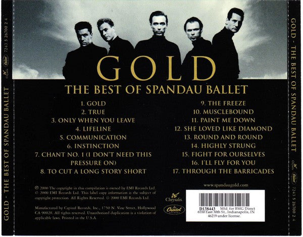 Spandau Ballet - Gold - The Best Of Spandau Ballet