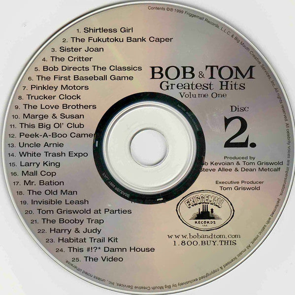 Bob & Tom - Greatest Hits Volume One