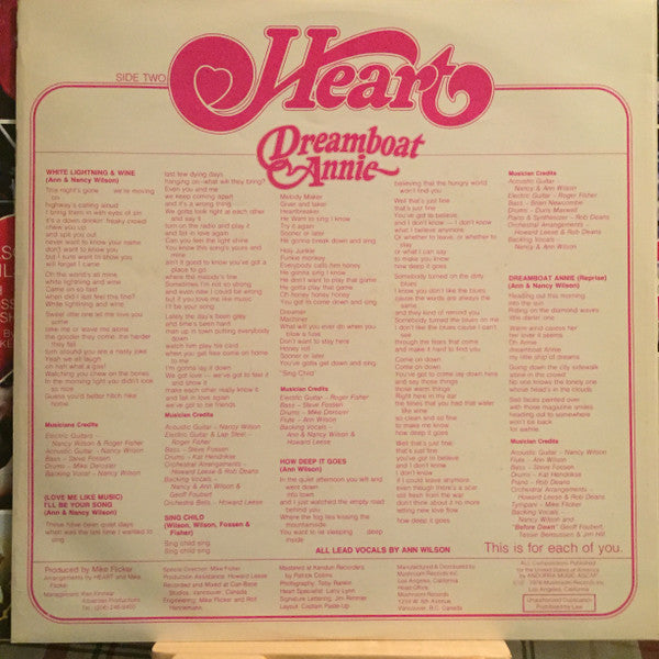 Heart - Dreamboat Annie