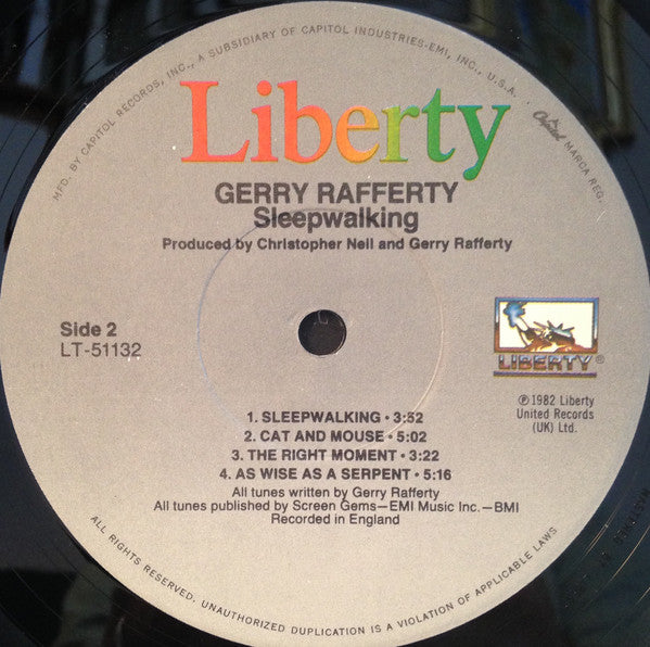 Gerry Rafferty - Sleepwalking
