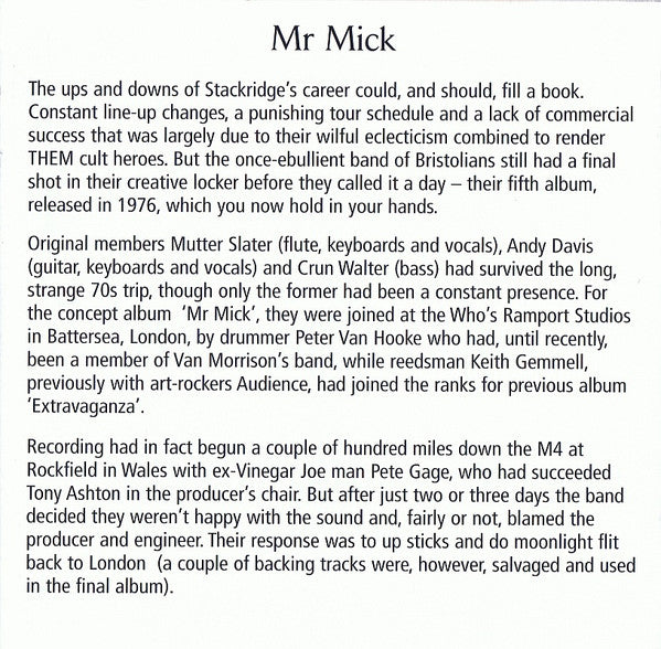 Stackridge - Mr. Mick