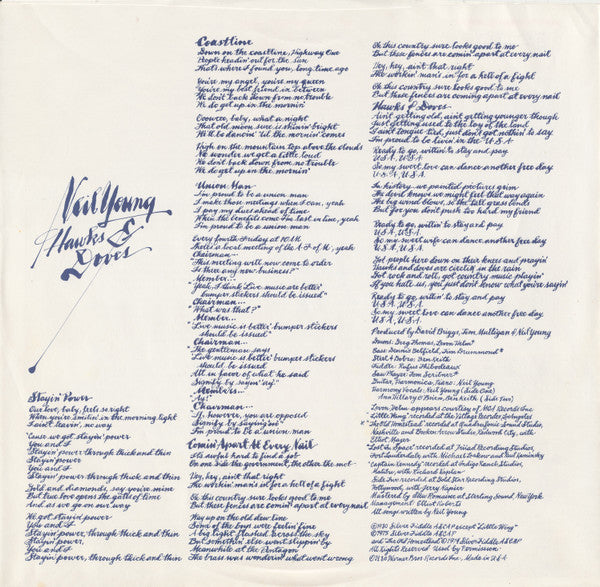 Neil Young - Hawks & Doves