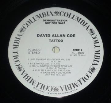 David Allan Coe - Tattoo
