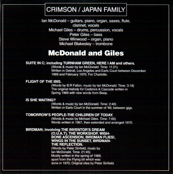 McDonald & Giles - McDonald And Giles