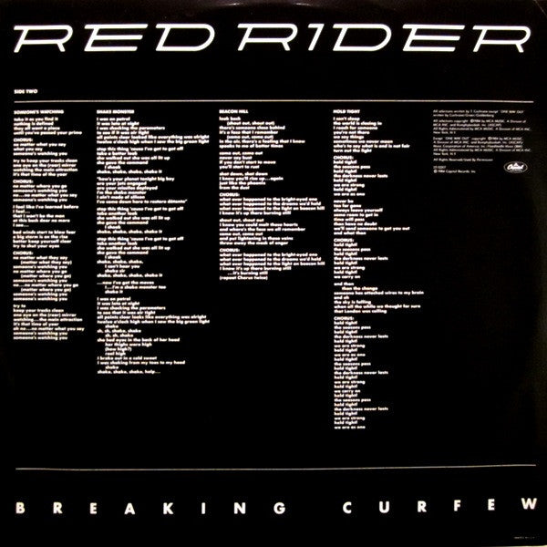 Red Rider - Breaking Curfew
