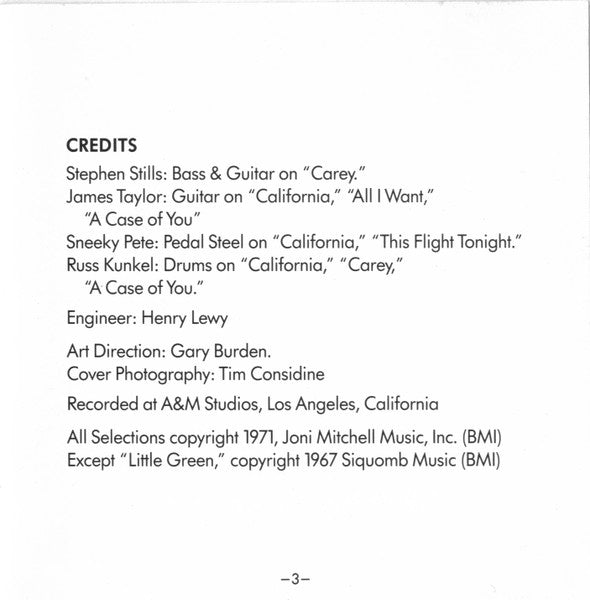 Joni Mitchell - Blue