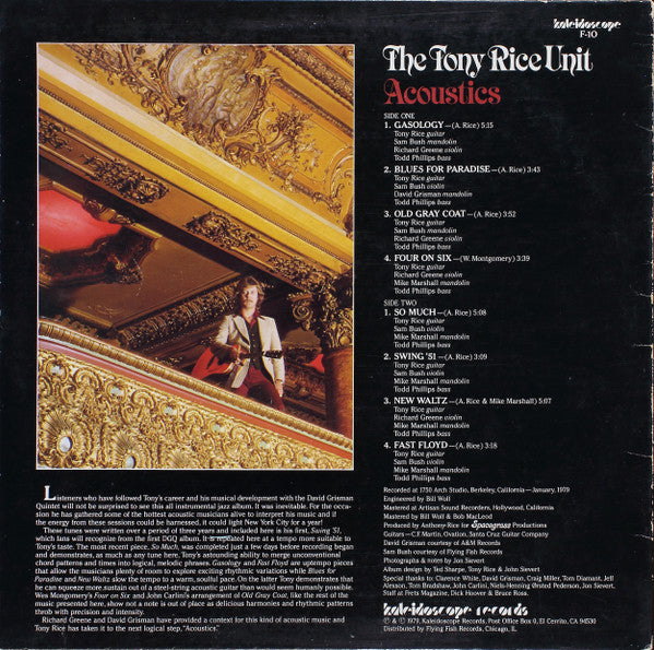 The Tony Rice Unit - Acoustics