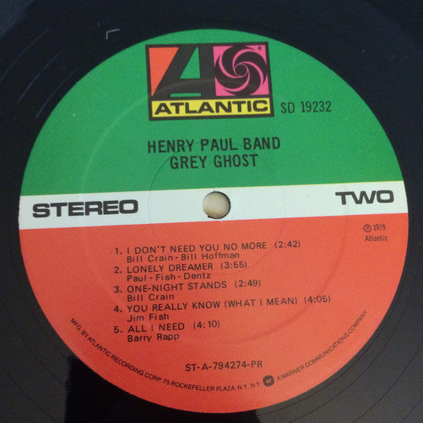 Henry Paul Band - Grey Ghost