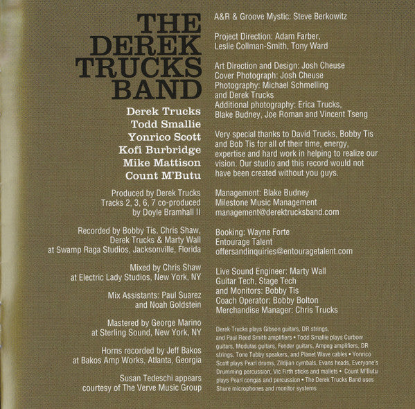 The Derek Trucks Band - Already Free