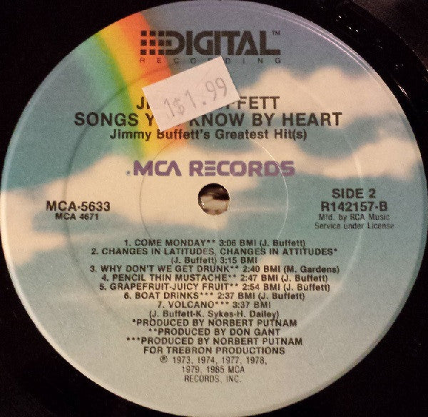 Jimmy Buffett - Songs You Know By Heart - Jimmy Buffett's Greatest Hit(s)