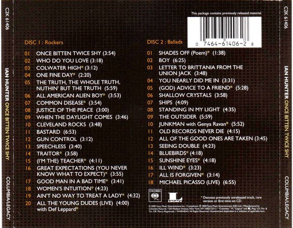 Ian Hunter - Once Bitten Twice Shy