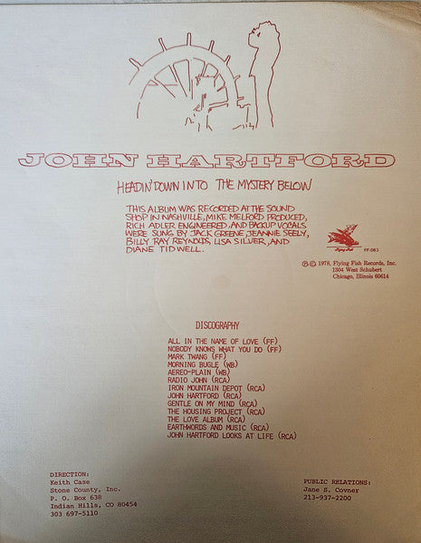 John Hartford - Headin' Down Into The Mystery Below