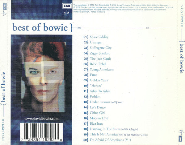 David Bowie - Best Of Bowie