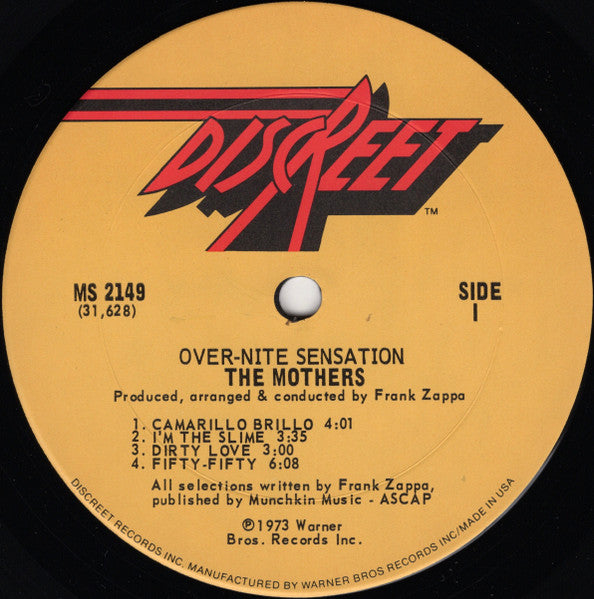 The Mothers - Over-Nite Sensation