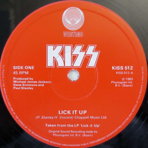Kiss - Lick It Up - 12" 45RPM