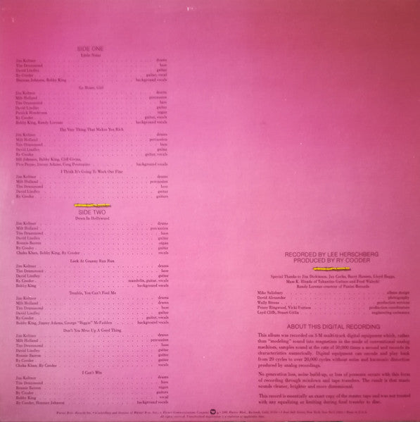 Ry Cooder - Bop Till You Drop