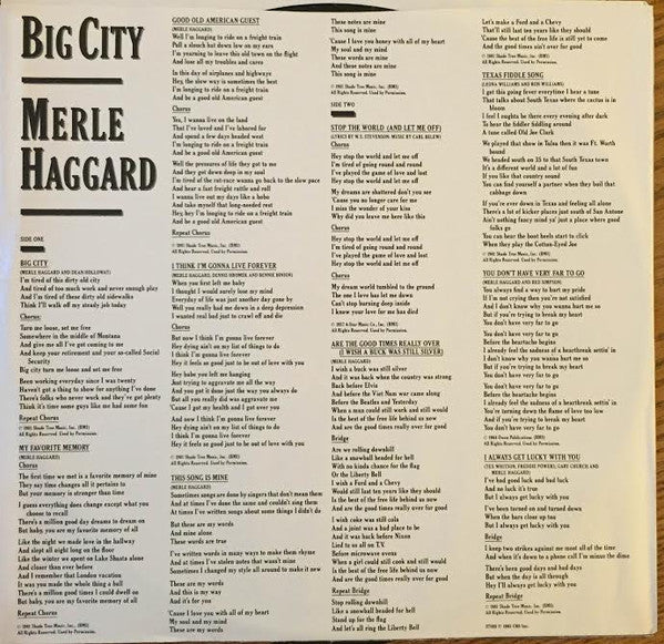 Merle Haggard - Big City