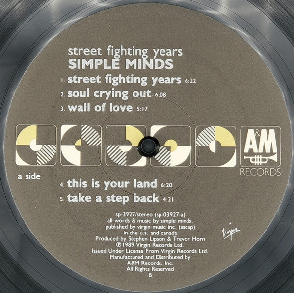Simple Minds - Street Fighting Years