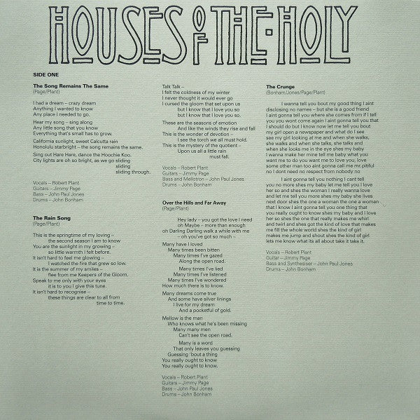 Led Zeppelin - Houses Of The Holy