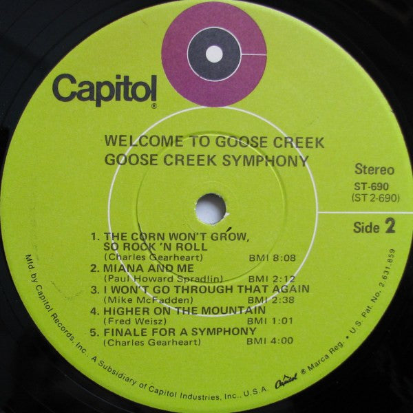 Goose Creek Symphony - Welcome To Goose Creek