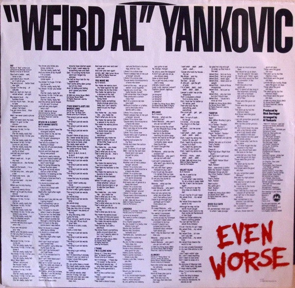 "Weird Al" Yankovic - Even Worse