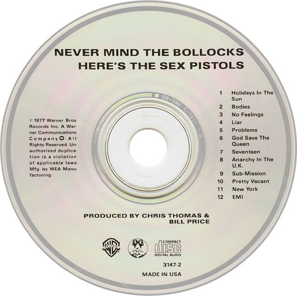 Sex Pistols - Never Mind The Bollocks Here's The Sex Pistols
