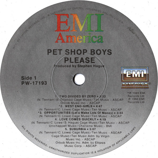 Pet Shop Boys - Please