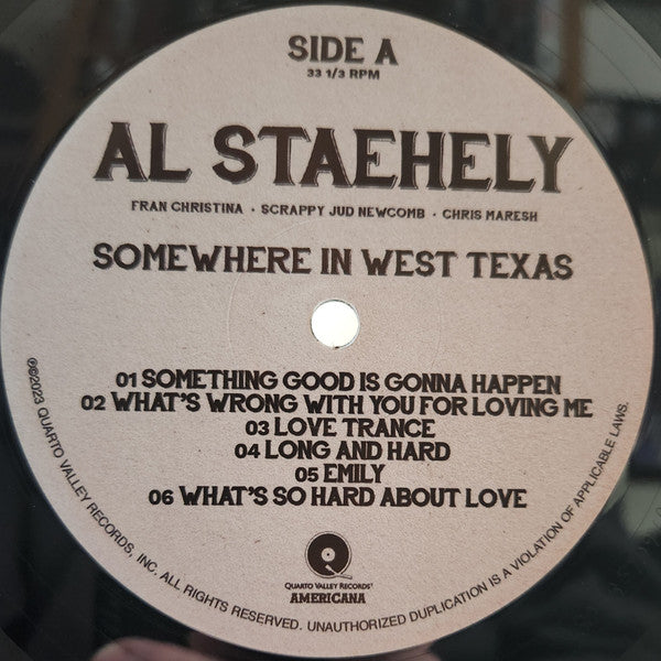 Al Staehely - Somewhere In West Texas