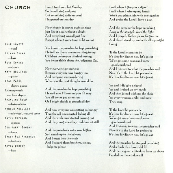 Lyle Lovett - Joshua Judges Ruth