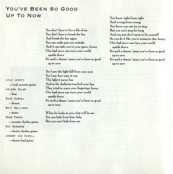 Lyle Lovett - Joshua Judges Ruth