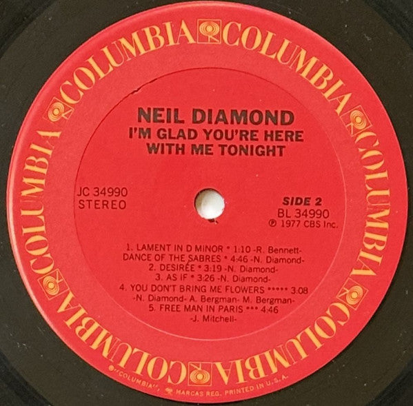 Neil Diamond - I'm Glad You're Here With Me Tonight