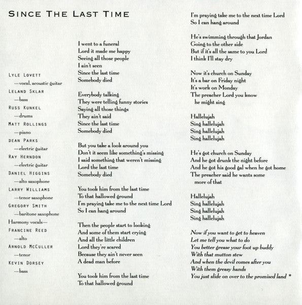Lyle Lovett - Joshua Judges Ruth