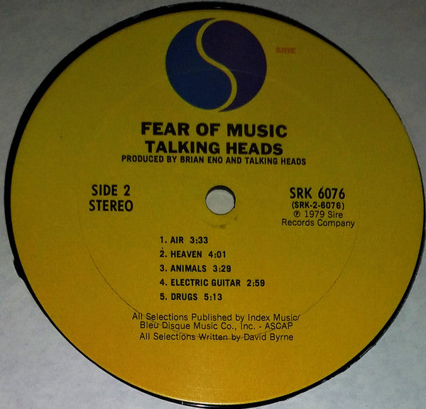 Talking Heads - Fear Of Music