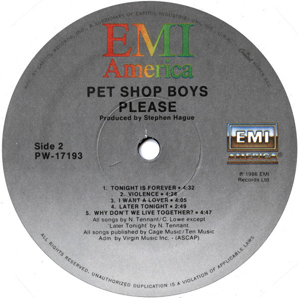 Pet Shop Boys - Please