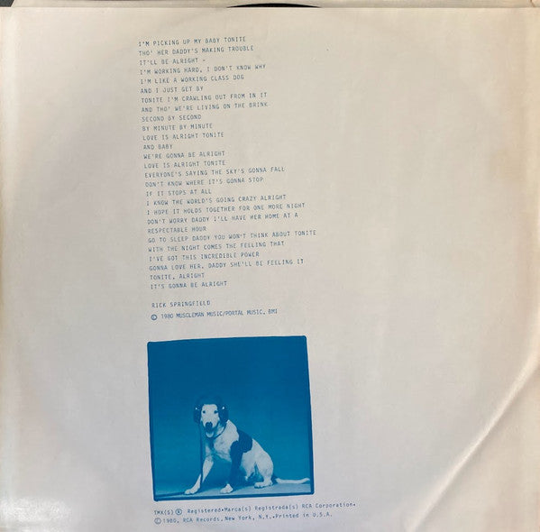 Rick Springfield - Working Class Dog