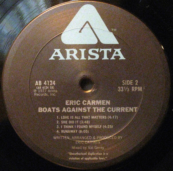 Eric Carmen - Boats Against The Current