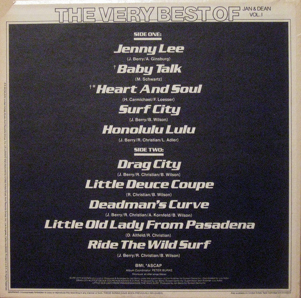 Jan & Dean - The Very Best Of Jan & Dean Vol. 1