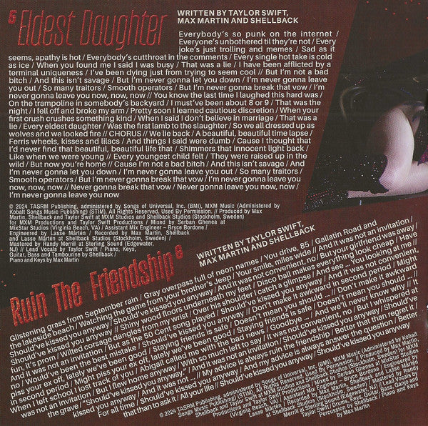 Taylor Swift - The Life Of A Showgirl