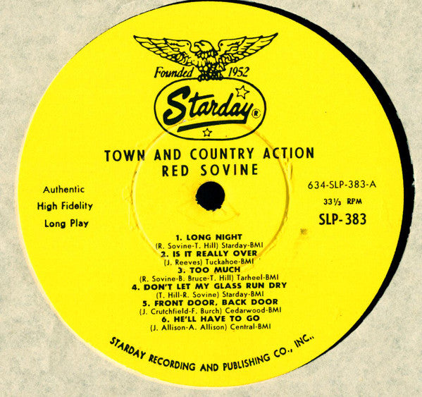 Red Sovine - Town And Country Action