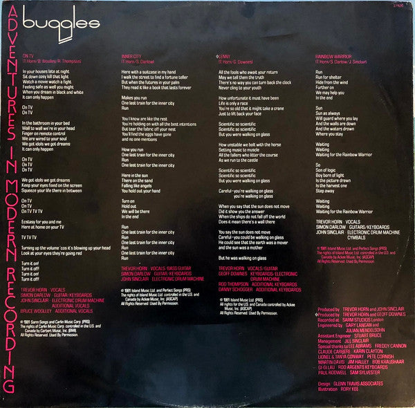 The Buggles - Adventures In Modern Recording